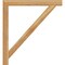 Ekena Millwork Traditional Block Rough Sawn Bracket, Western Red Cedar, 4"W x 44"D x 48"H BKT04X44X48TRA05RWR - alternate 2